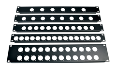 Patch Panel Fits D Type XLR- Jack Connectors- Select For 6,8,12,16 or 24 Sockets